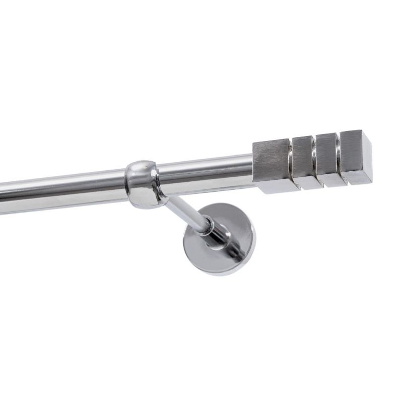 Single Curtain Rod Ø 19 mm Chrome 200 cm DION KOWALSKI