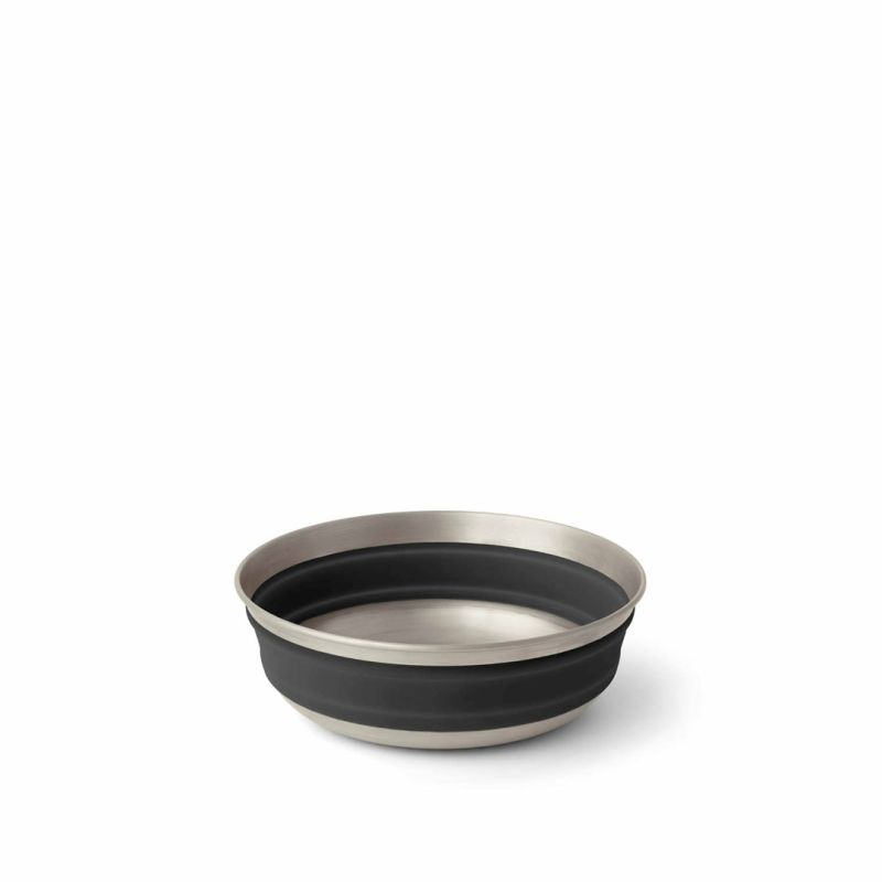 Sea To Summit Detour Camping Dish Round Silicone, Stainless Steel Foldable 1 Person Personal
