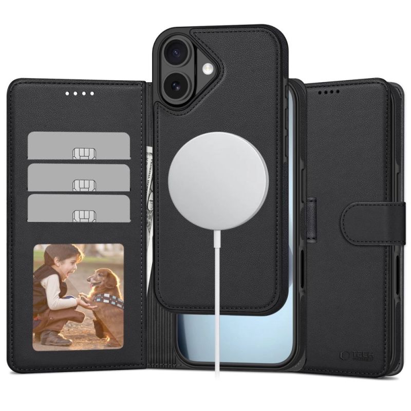 Tech-Protect Wallet MagSafe Case for iPhone 17 - Matte Black
