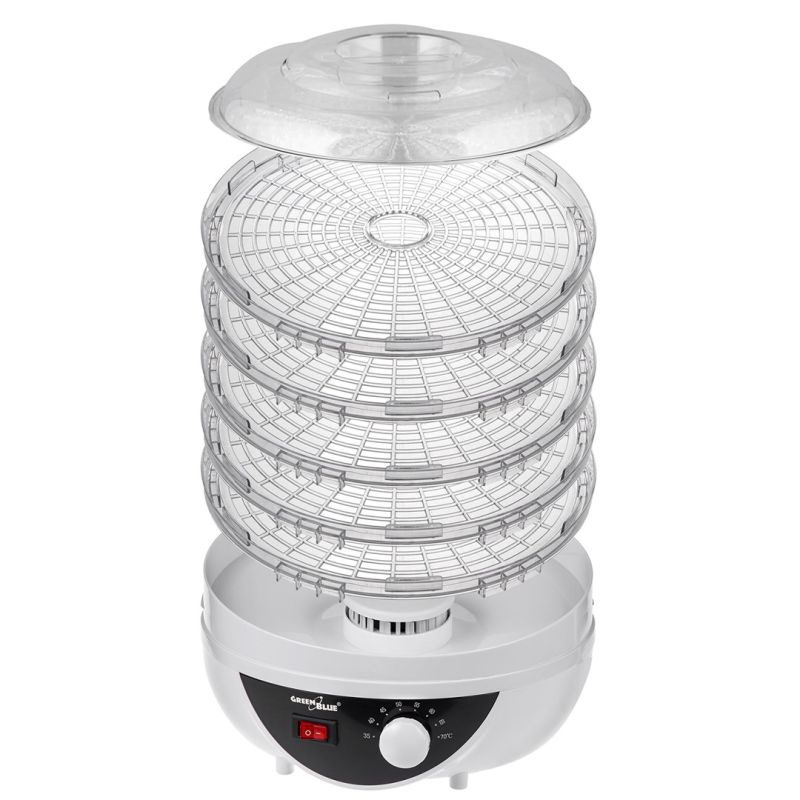 GREENBLUE MUSHROOMS, VEGETABLES AND FRUIT DEHYDRATOR, 5 SITCHES GB195