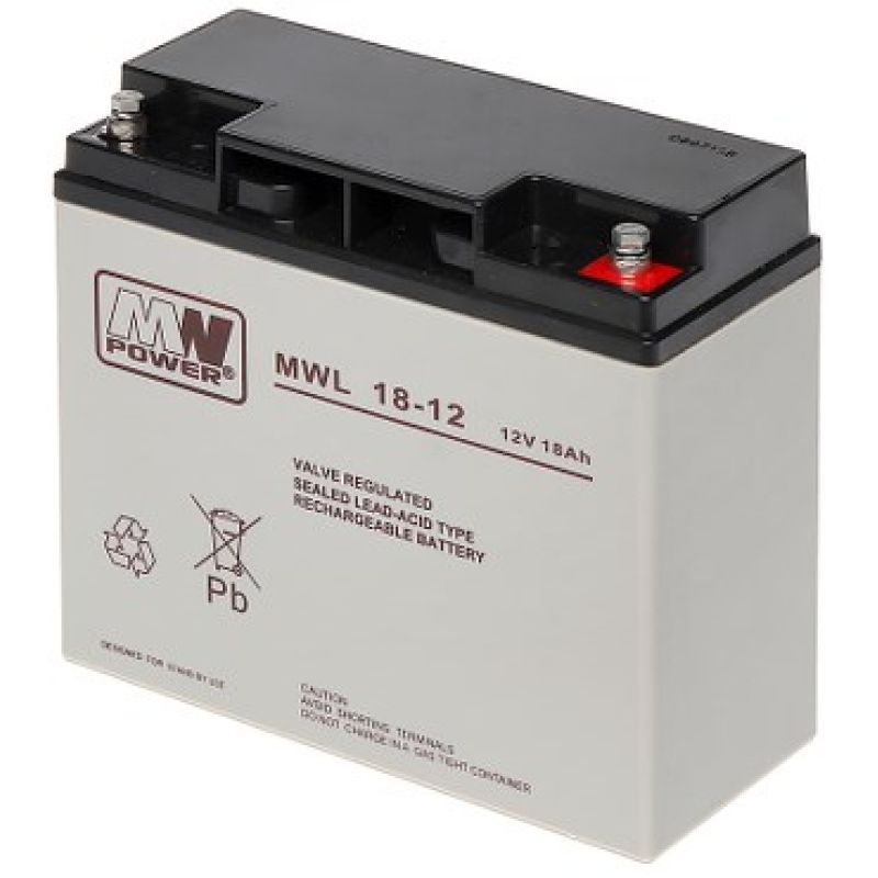 MW Power AGM MWL 18-1212V/18Ah battery 181*77*167 (M5)