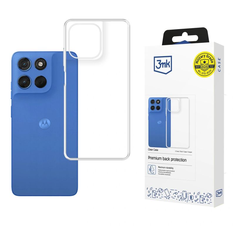 3mk Clear Case for Motorola Moto G57 - transparent
