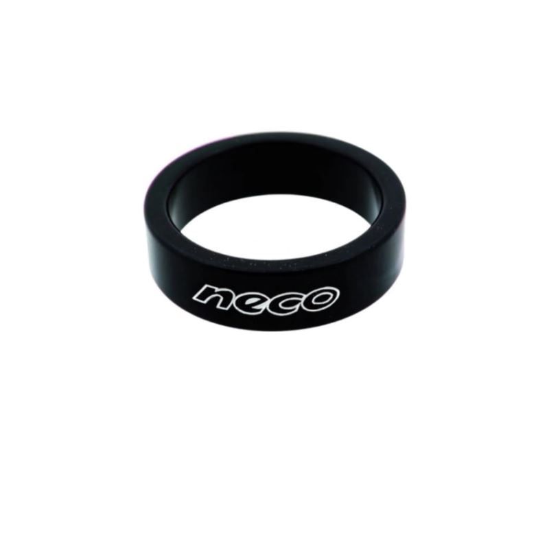 Neco 1 1/8'' 5mm Black Headset Spacer, Pack of 5
