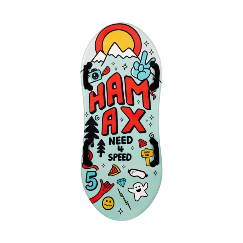 Hamax Twin Tip Surfer Graffiti Mountain snow slider mint 550072