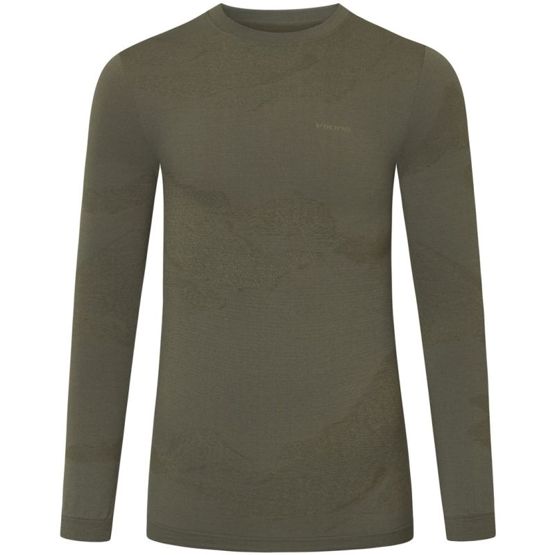 VIKING Gasher Merino Man Longsleeve khaki L