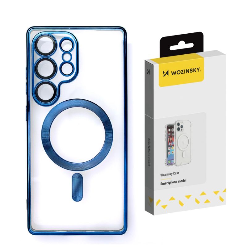 Wozinsky Electroplated Case with Magsafe for Samsung Galaxy S25+ - Blue