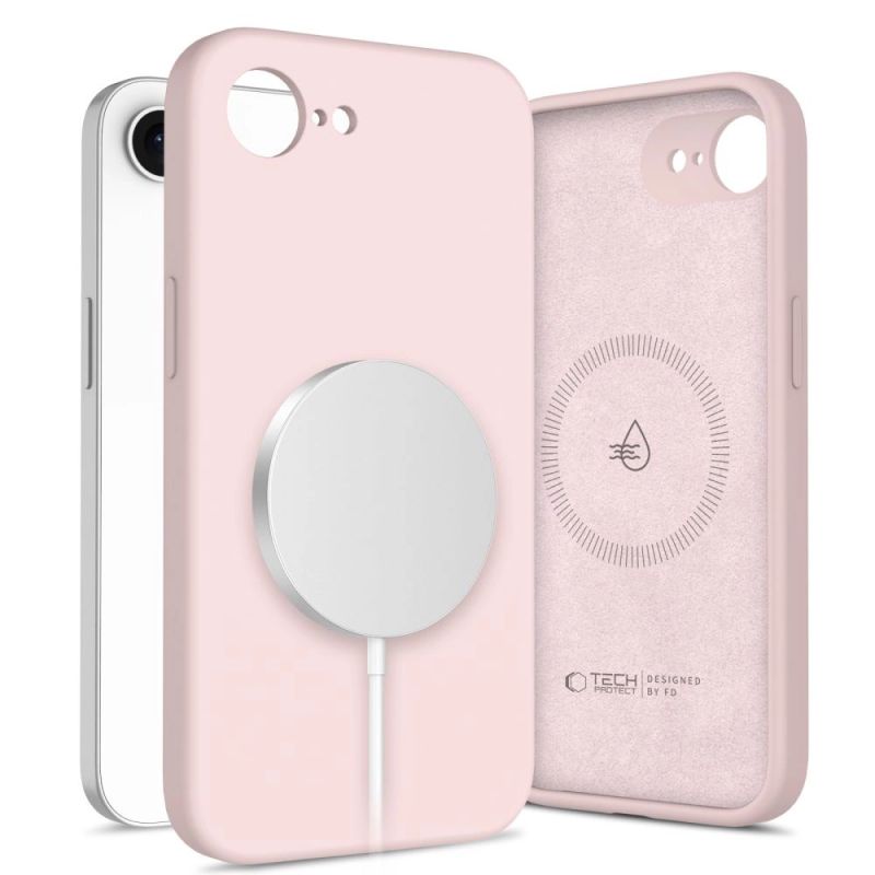 Tech-Protect Silicone MagSafe Case for iPhone 16e / 17e - Pink