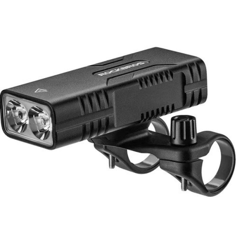 Rockbros 24310002001 Bicycle Light, 850 lm, with Power Bank Function + USB-C to USB-A Cable – Black