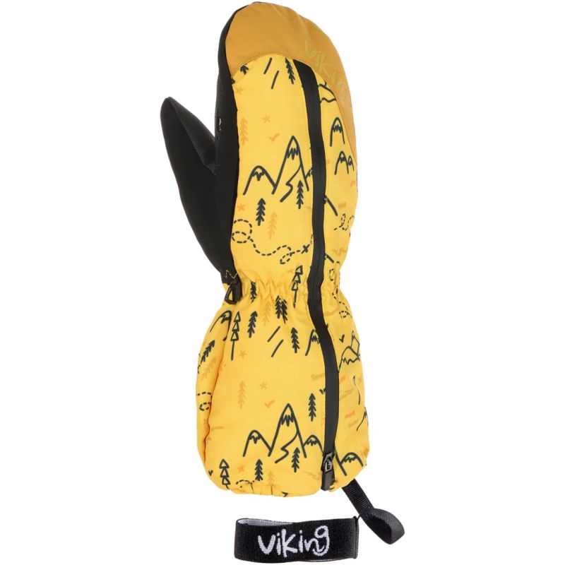 VIKING Snoppy Kids winter gloves, yellow, 4