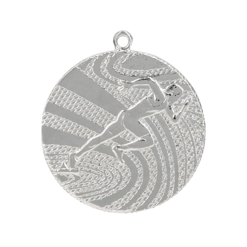 Silver medal - running - steel medal