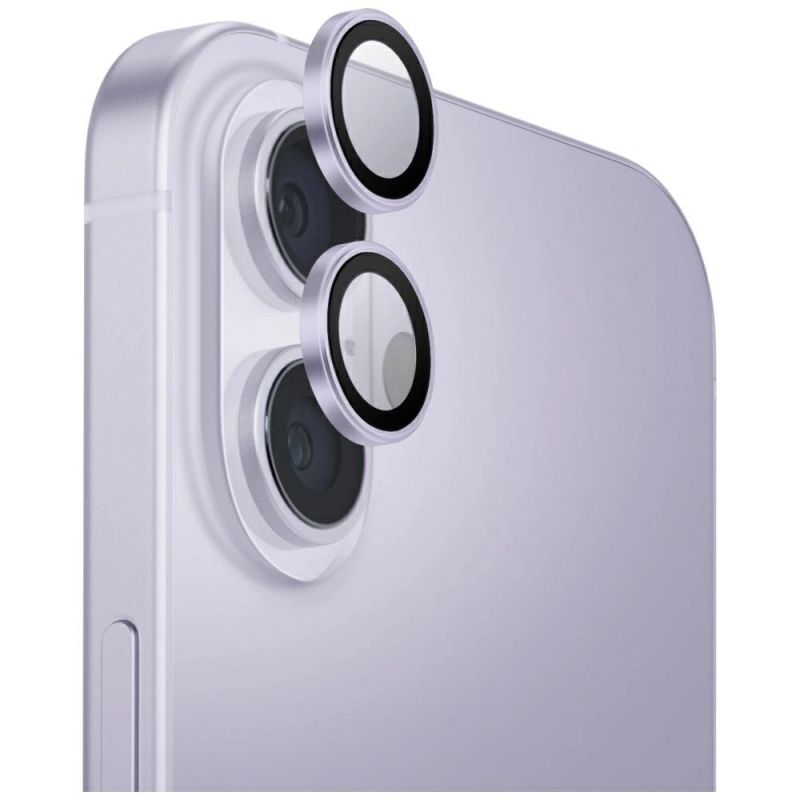 Uniq Optix Aluminum Camera Lens Protector for iPhone 17 with Applicator - Purple