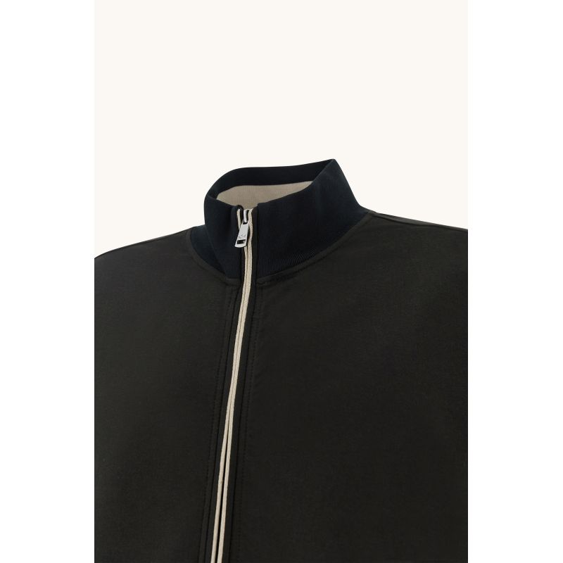 Paul&Shark Felpa cotton and lyocell zip-up,