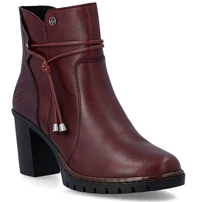 Rieker Stivali leather ankle with high heels, Rieker