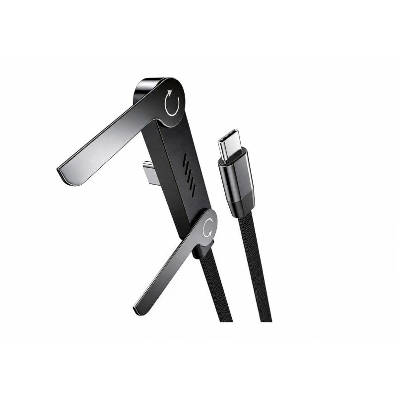 VAKOSS CABLE WITH STAND FUNCTION 2XTYPE-C 1M 100W 5A