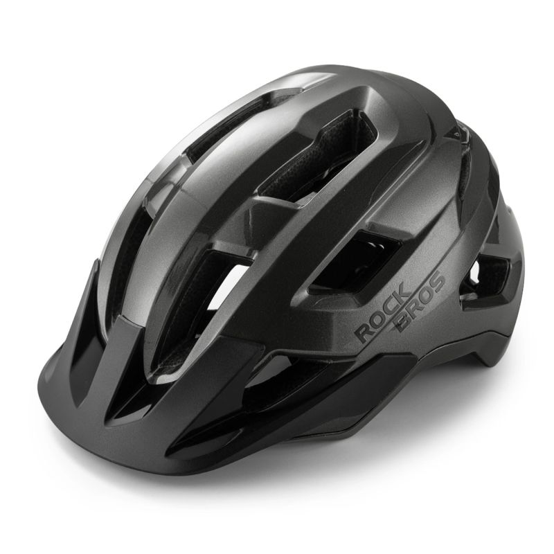 Rockbros LK-67 Youth Bike Helmet with Detachable Visor 54–58 cm - Gray