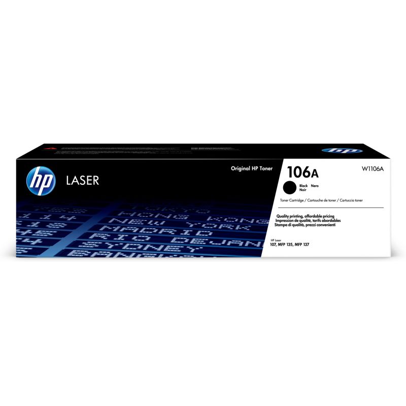 HP Toner Black HP 106A, HP106A=W1106A, 1000 pages