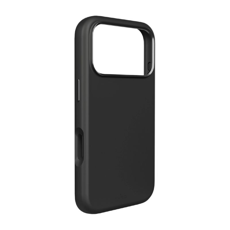 Puro Icon Mag Pro Liquid Silicone Case for iPhone 17 Pro, MagSafe Compatible, with Camera Protection and Aluminum Buttons - Black