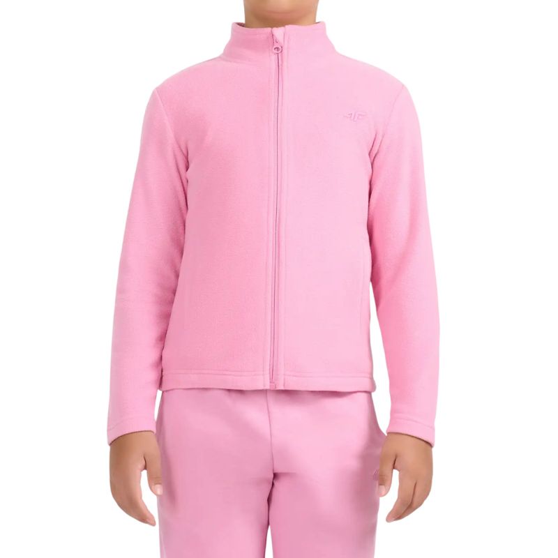 4F F472 Girls’ Fleece Jacket, Pink 4FJWAW26TFLEF472 54S