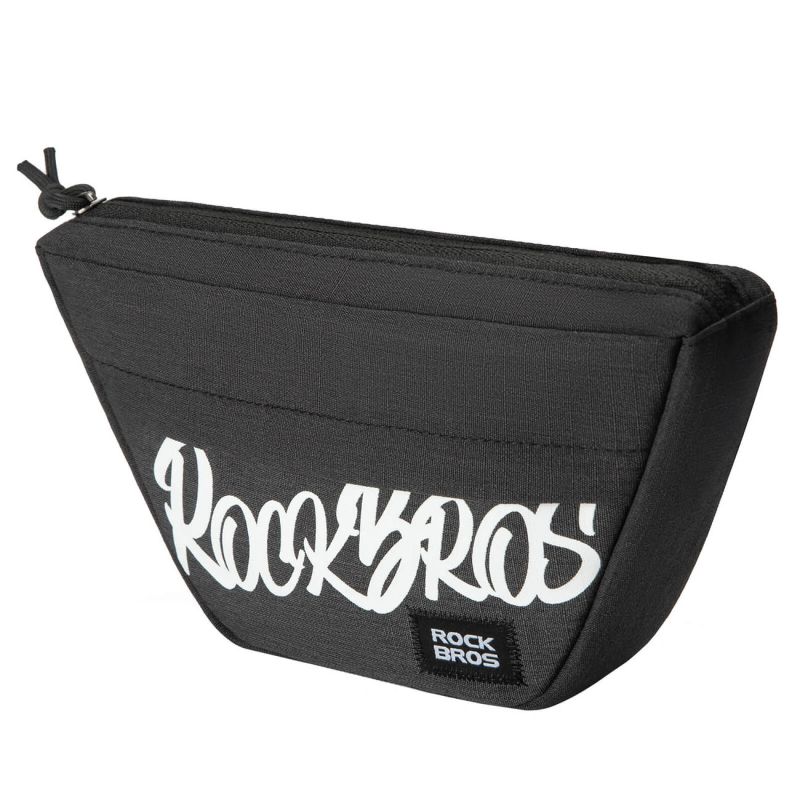 Rockbros G011 Flash Journey Handlebar Bag – Trapezoidal, Black