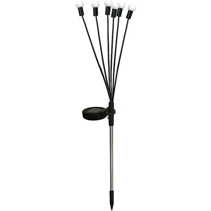 SOLAR LAMP DANCING IN THE WIND WHITE BALLS 6 LED 72CM COOL WHITE