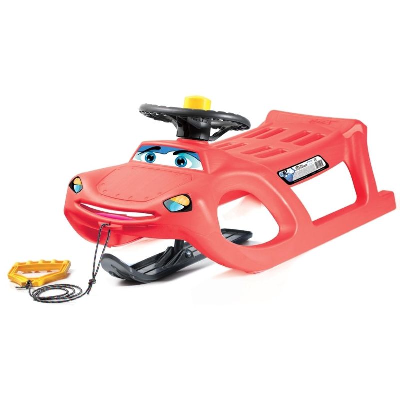 CAR DRIVE CONTROL Red Plastic Sledge