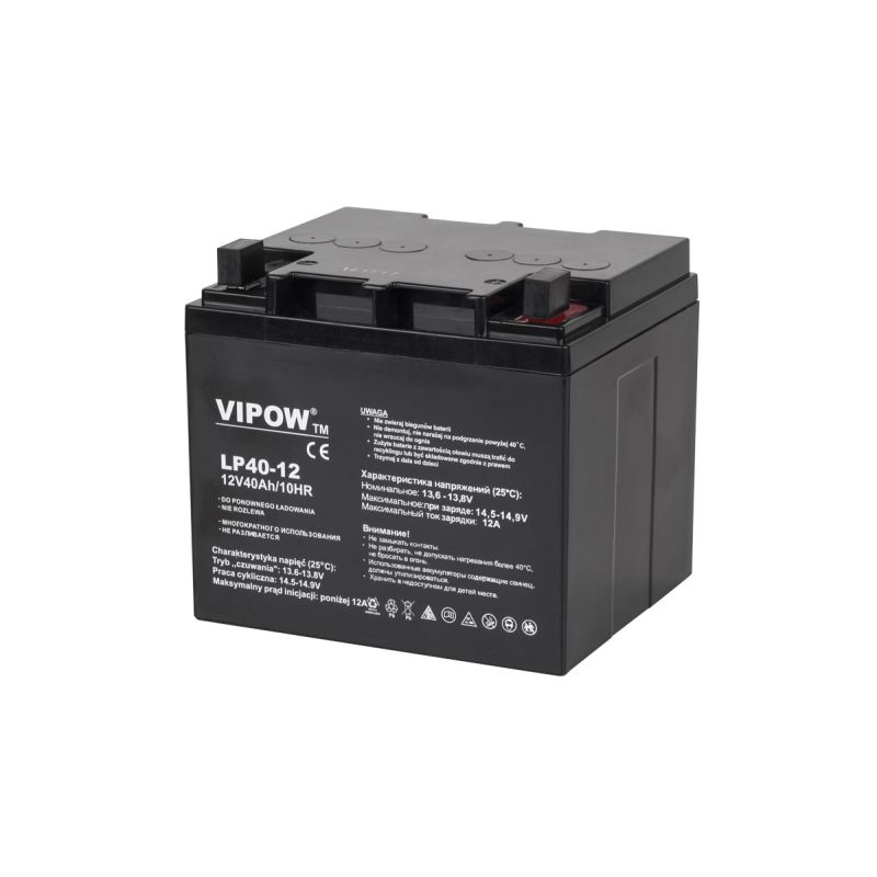 VIPOW 12V 40Ah Gel Battery