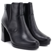 M. Daszyński Stivali ankle with block heel and platform, insulated, M.Daszyński