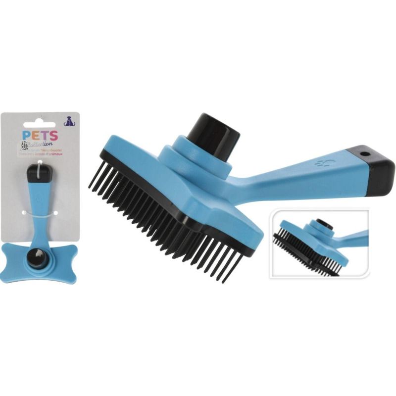 SELF-CLEANING ANIMAL GROOMING BRUSH