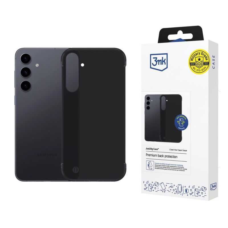 3mk Just20g Matt Case for Samsung Galaxy S24 - Matte Black