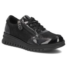 Filippo Scarpe patent leather wedge