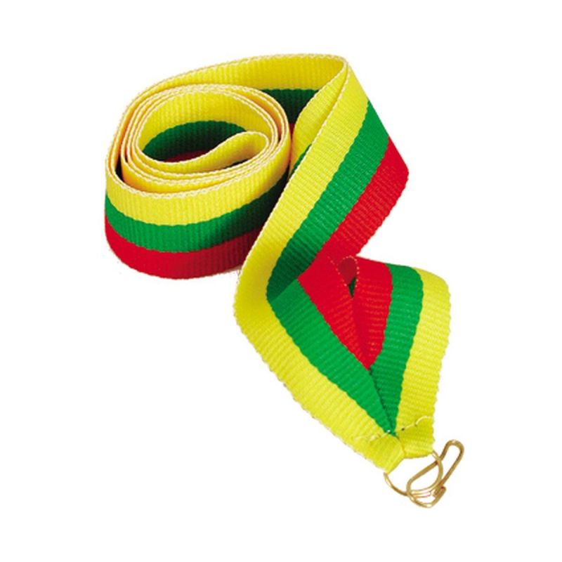 11 mm ribbon - red, green, and yellow