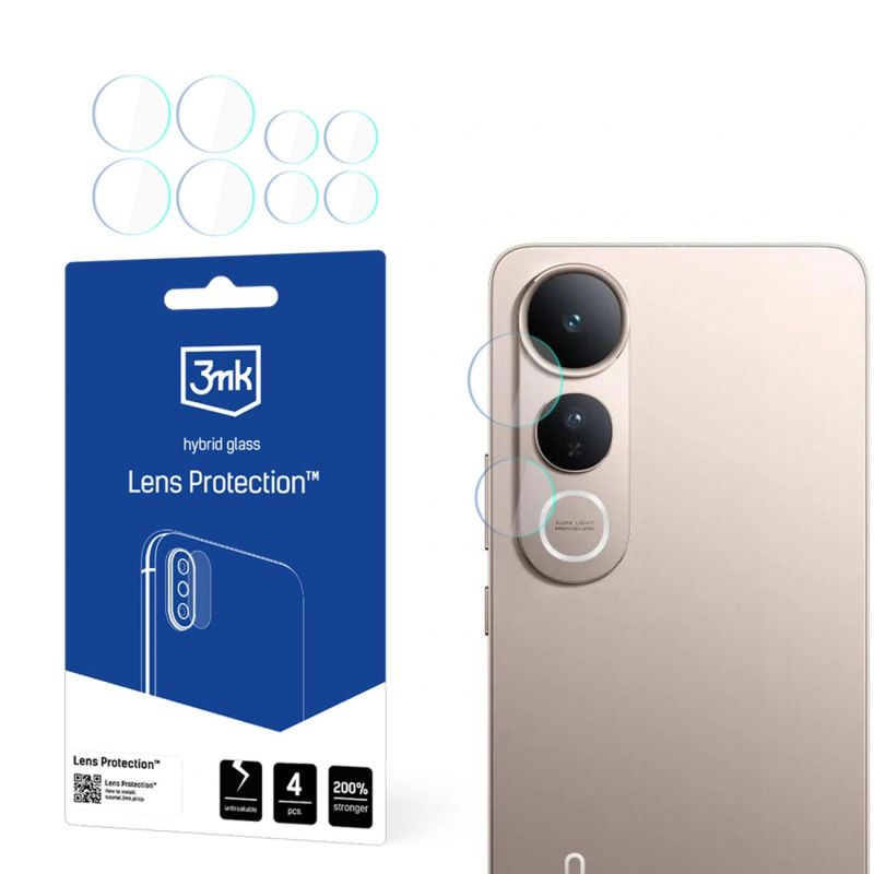 3mk Lens Protection Hybrid Glass for Vivo V50 Lite 4G Camera Lens