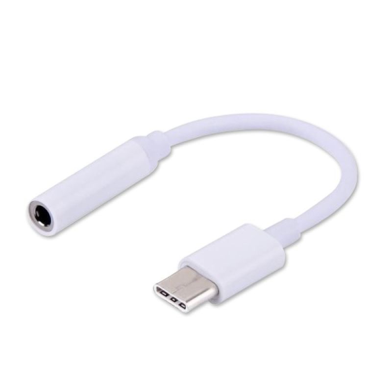 SAVIO AK-35 Adapter (Type C socket - 3.5 mm stereo jack; 0.12 m; white)