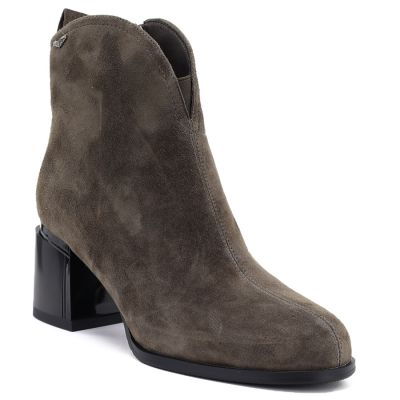 Vinceza Stivali leather high-heeled ankle in Vinceza
