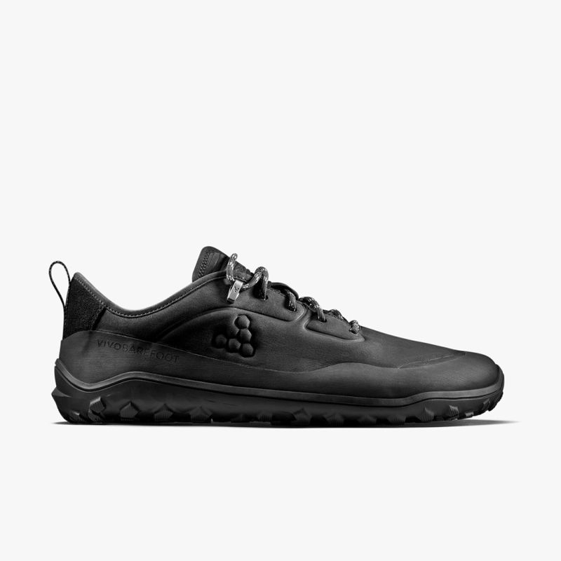 Vivobarefoot Tracker Leather At Low Mens Obsidian Shoes (309534-01)