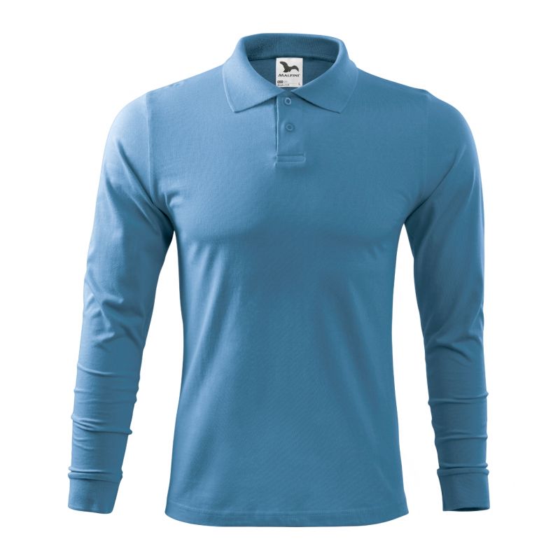 Malfini Polo Single J. LS azure