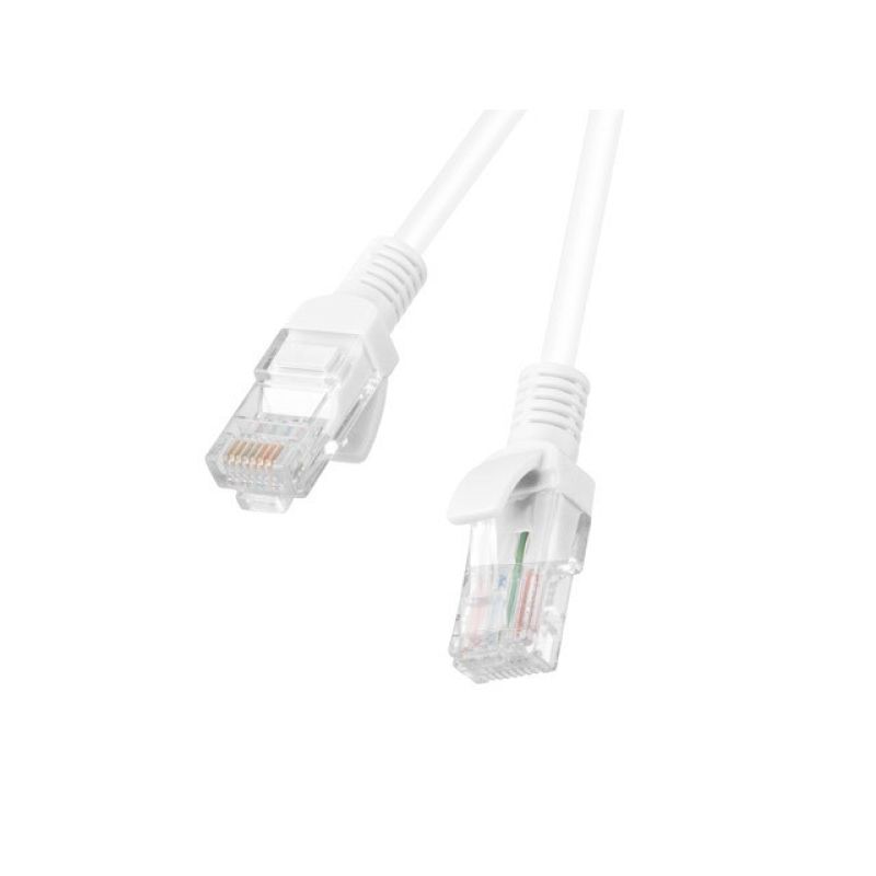 U/UTP Patch Cable Lanberg PCU5-10CC-0100-W (RJ45 – RJ45; 1 m; UTP; Cat. 5e; white)