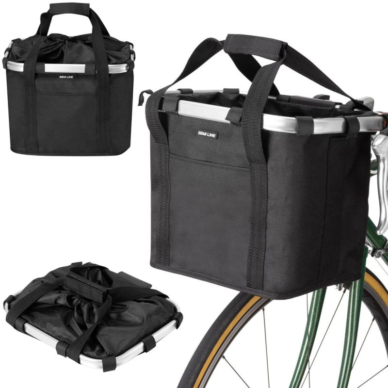 BICYCLE BASKET A3021-0 BLACK SEMI LINE