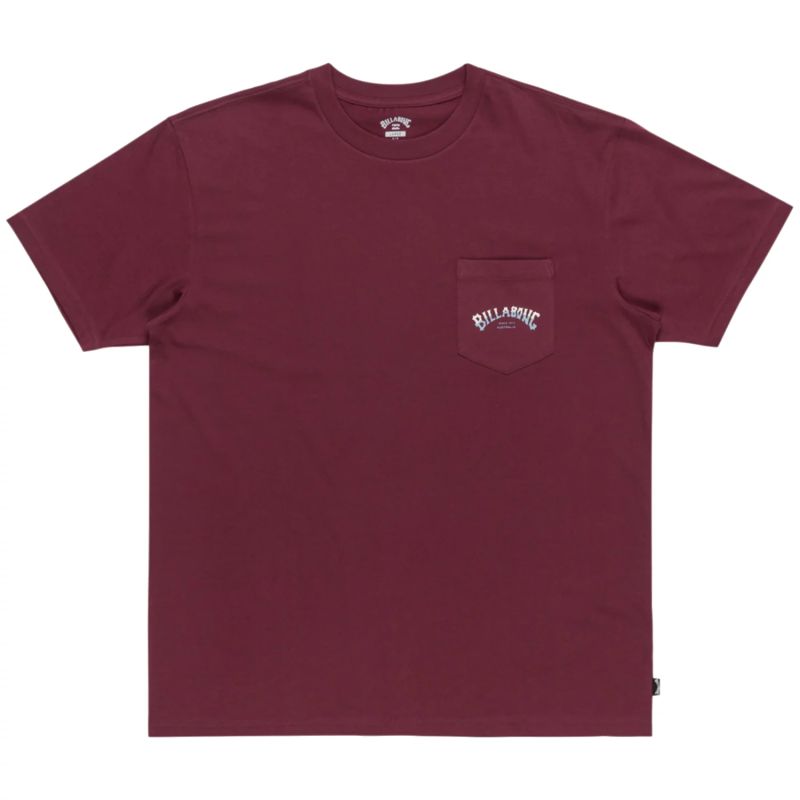 Billabong Stacked Arch Tee EBYZT00175-RSN0 Burgundy L