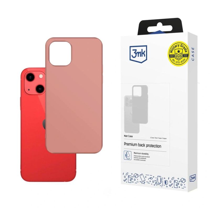 3mk Matt Case for iPhone 13 mini - matte pink