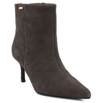 Big Star Stivali leather ankle with low heel, suede, Big Star
