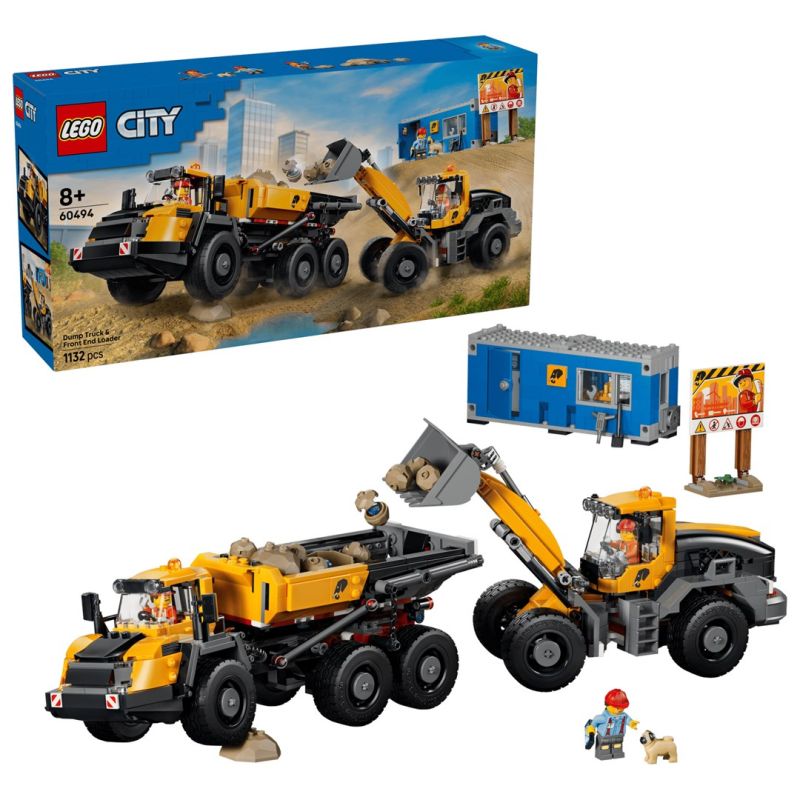 LEGO City 60494 - Dump Truck and Front Loader