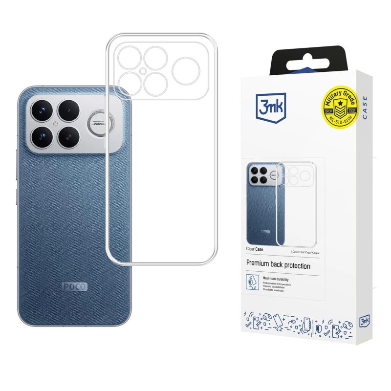 3mk Clear Case for Xiaomi Poco F8 Ultra - transparent