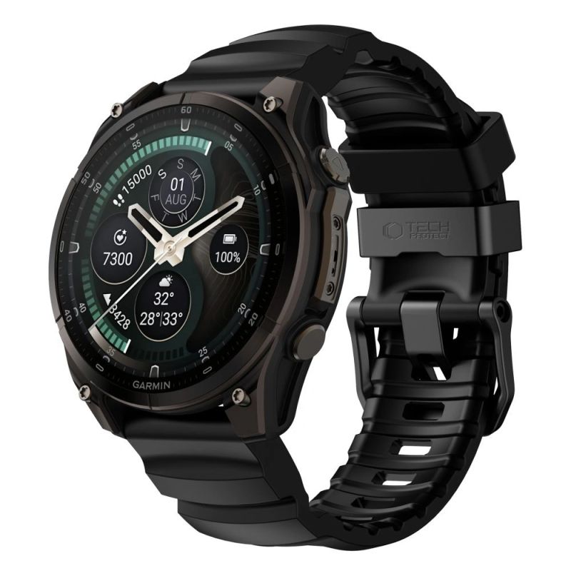Tech-Protect Motion Strap for Garmin Fenix 5X / 5X Plus / 6X / 6X Pro / 7X / 8 / 8 Pro / 9 / 9 Pro (51 mm) – Black