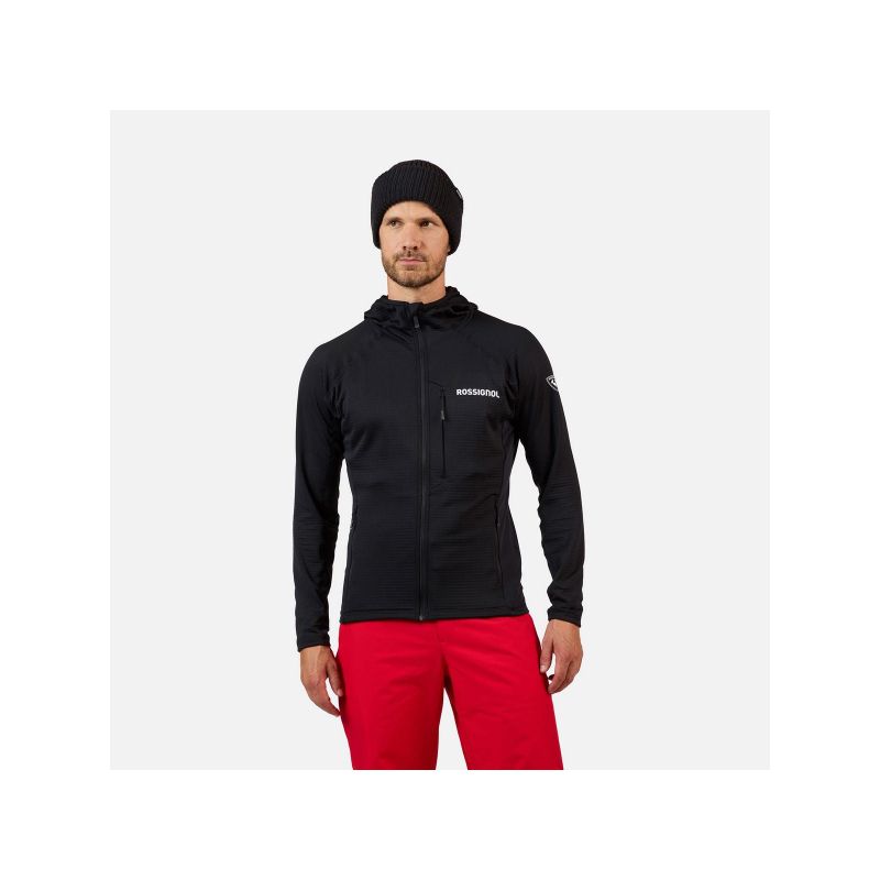 ROSSIGNOL BLACKSIDE MIX FZH FLEECE men's sweatshirt black
