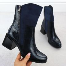 M. Daszyński Stivali Patent Block-Heel Ankle M.Daszyński