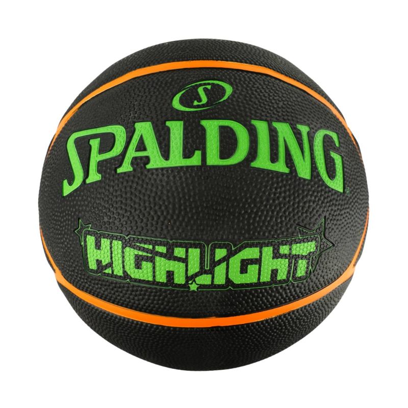 Spalding Highlight Basketball Black-Green-Orange 84354Z