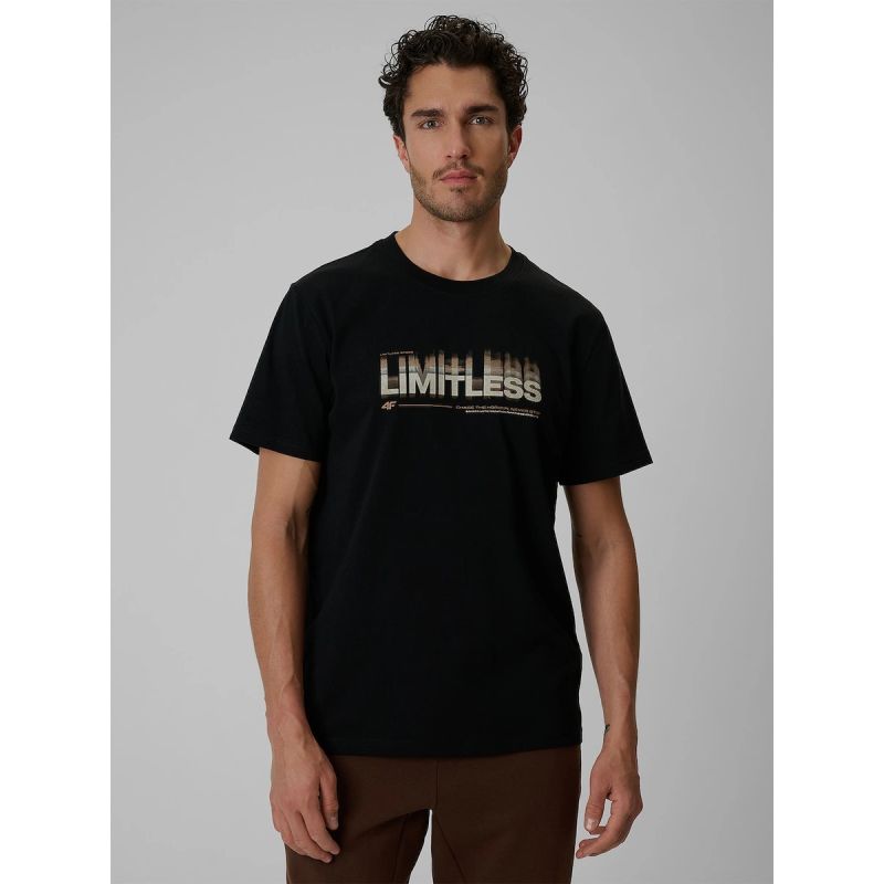 Men's regular printed T-shirt 4F 4FRSS26TTSHM4227-20S