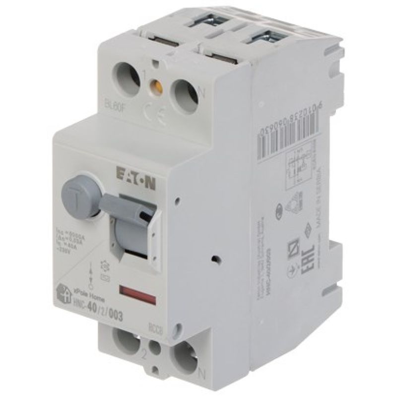 Differential circuit breaker 40A 2P 2M 30MA AC 6KA