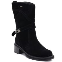 Big Star Stivali leather ankle high on block, Big Star